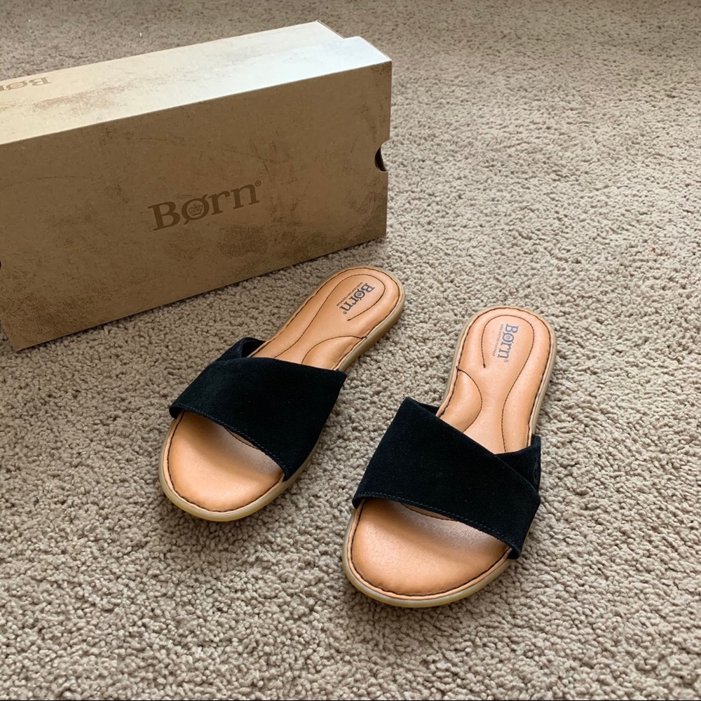 Born Gudena Black Slide Sandal - Picture 7 of 14